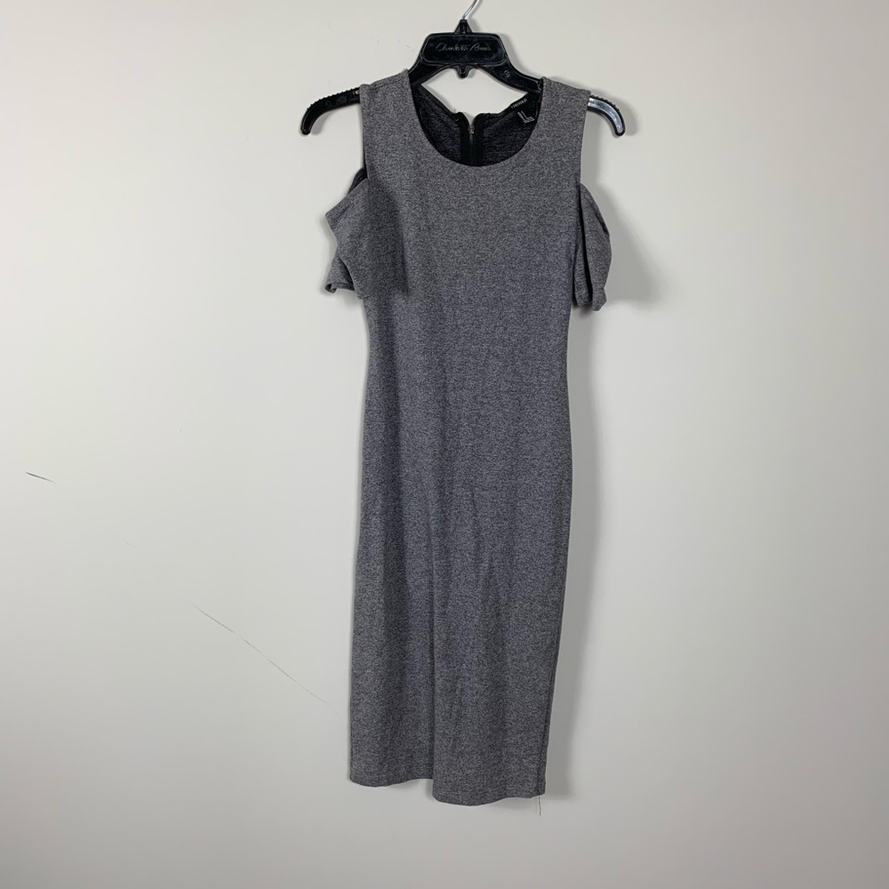 Old shoulder midi Dress forever 21 bodycon